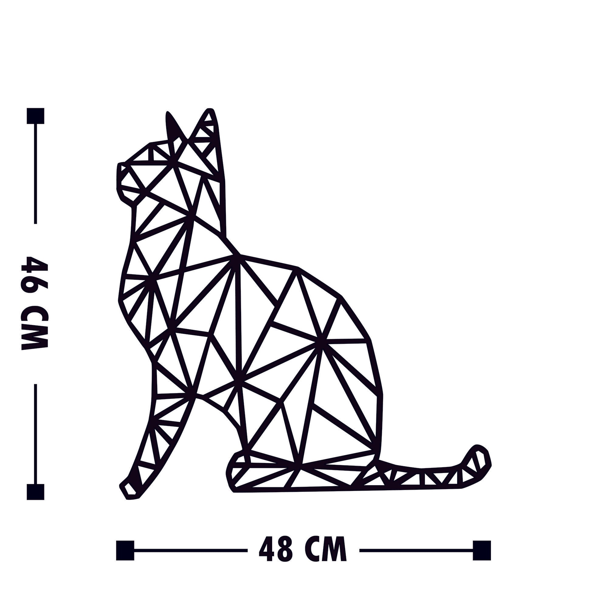 Acessório Decorativo de Parede – 35 x 46 cm – Preto – Madeira