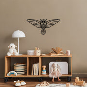 Acessório Decorativo de Parede – 17 x 38 cm – Preto – Metal