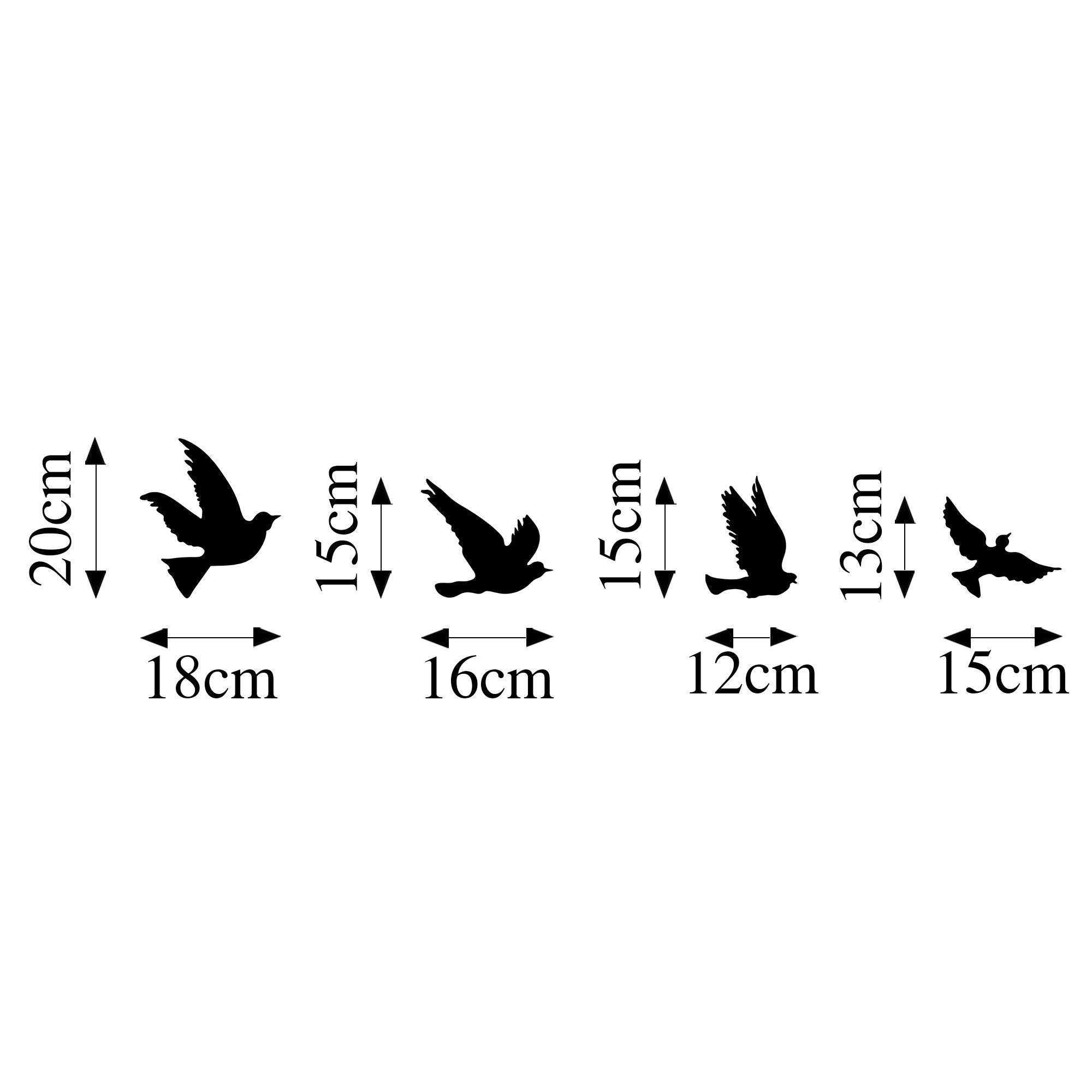 Acessórios Decorativos de Parede – 1 mm de espessura – Preto – 100% Metal