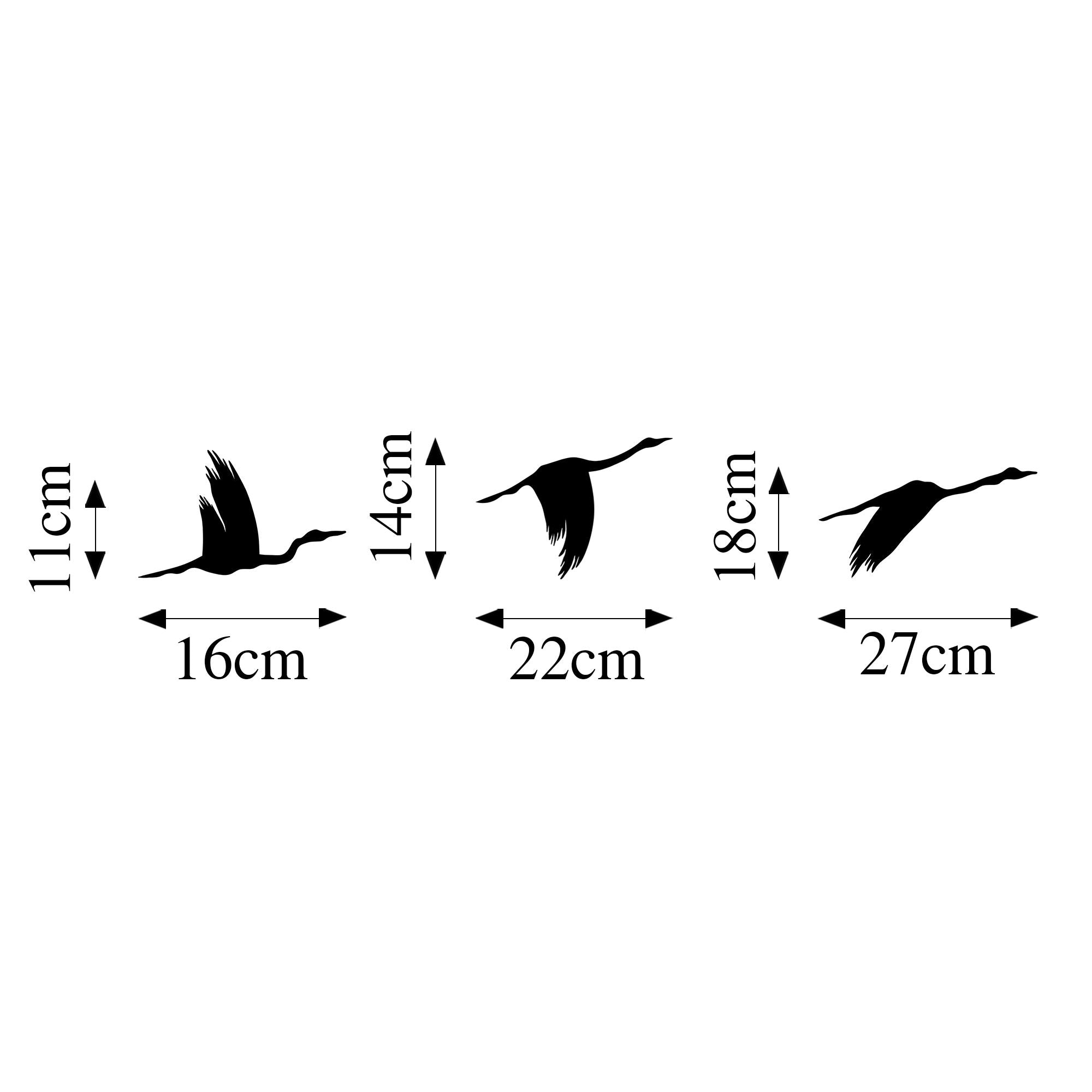 Acessórios Decorativos de Parede em Metal – 11x16cm, 14x22cm, 18x27cm – Preto – 100% Metal