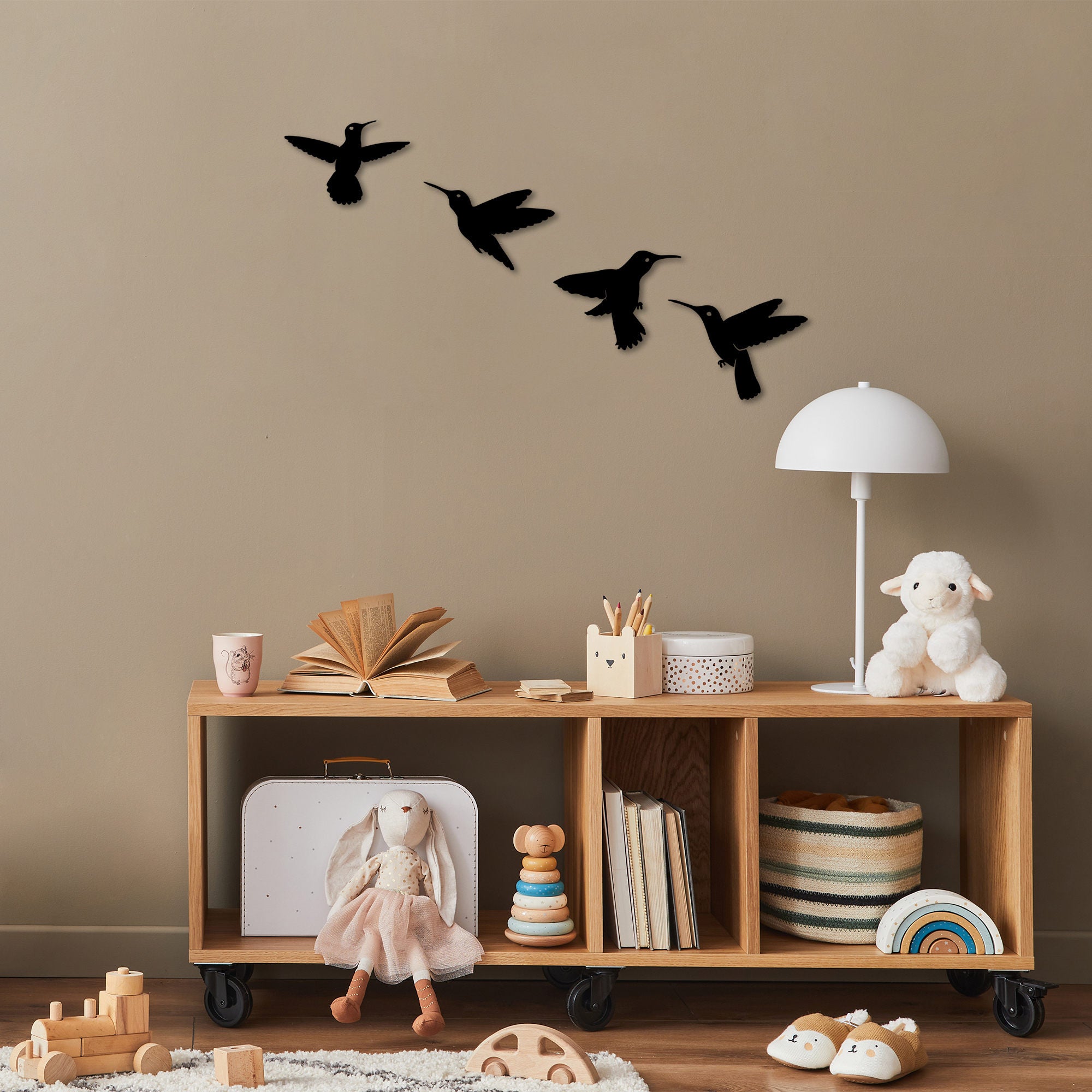 Acessório de Parede Decorativo – 13 x 20 cm, 14 x 20 cm, 15 x 20 cm, 15 x 22 cm – Preto – Metal