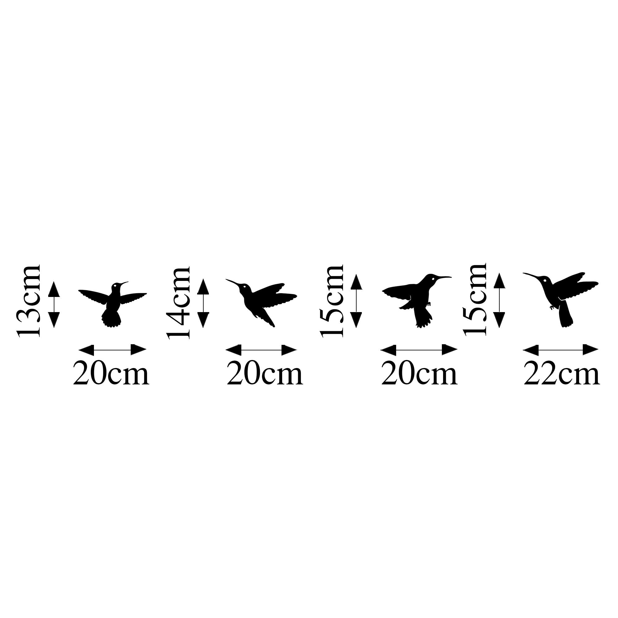 Acessório de Parede Decorativo – 13 x 20 cm, 14 x 20 cm, 15 x 20 cm, 15 x 22 cm – Preto – Metal