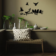 Acessório de Parede Decorativo – 4 peças – Preto – Metal