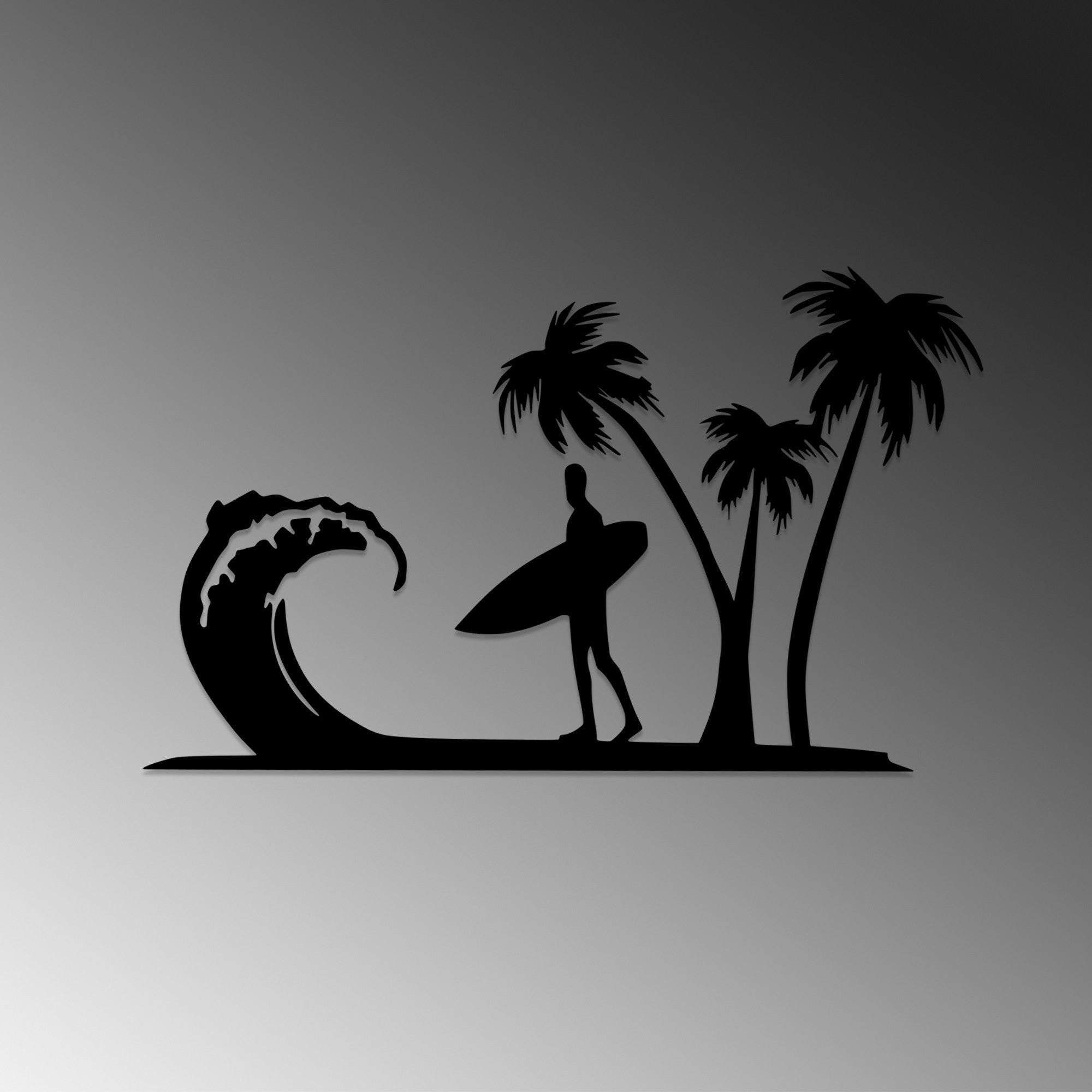 Acessório de Parede Decorativo – 41 x 70 cm – Preto – 100% Metal