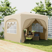 Tenda Dobrável 3x3 m Cor de Areia - Medidas 300x300x273 cm
