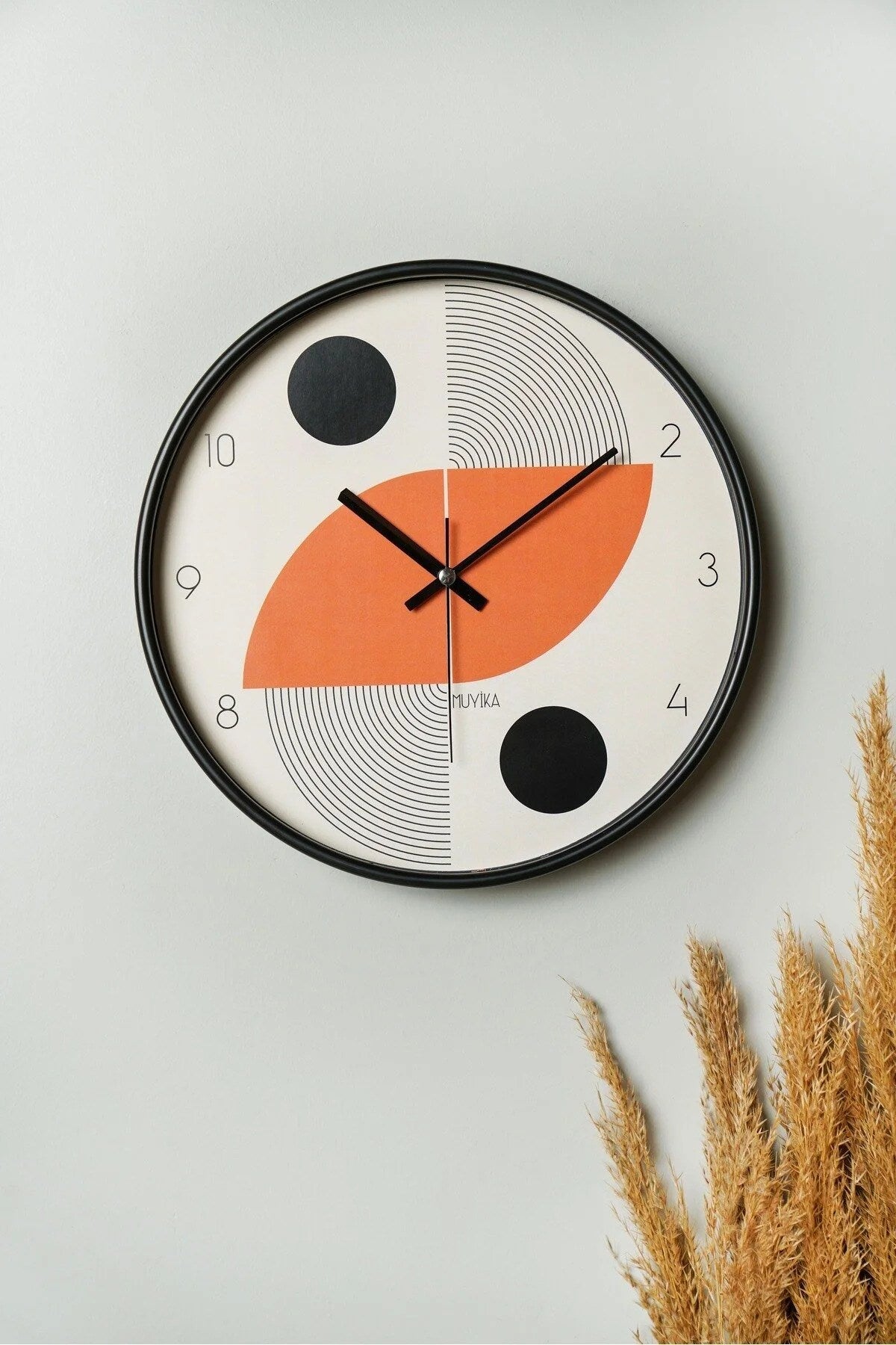 Relógio de Parede Decorativo Multicolor em Vidro 100% - 30cm de Diâmetro