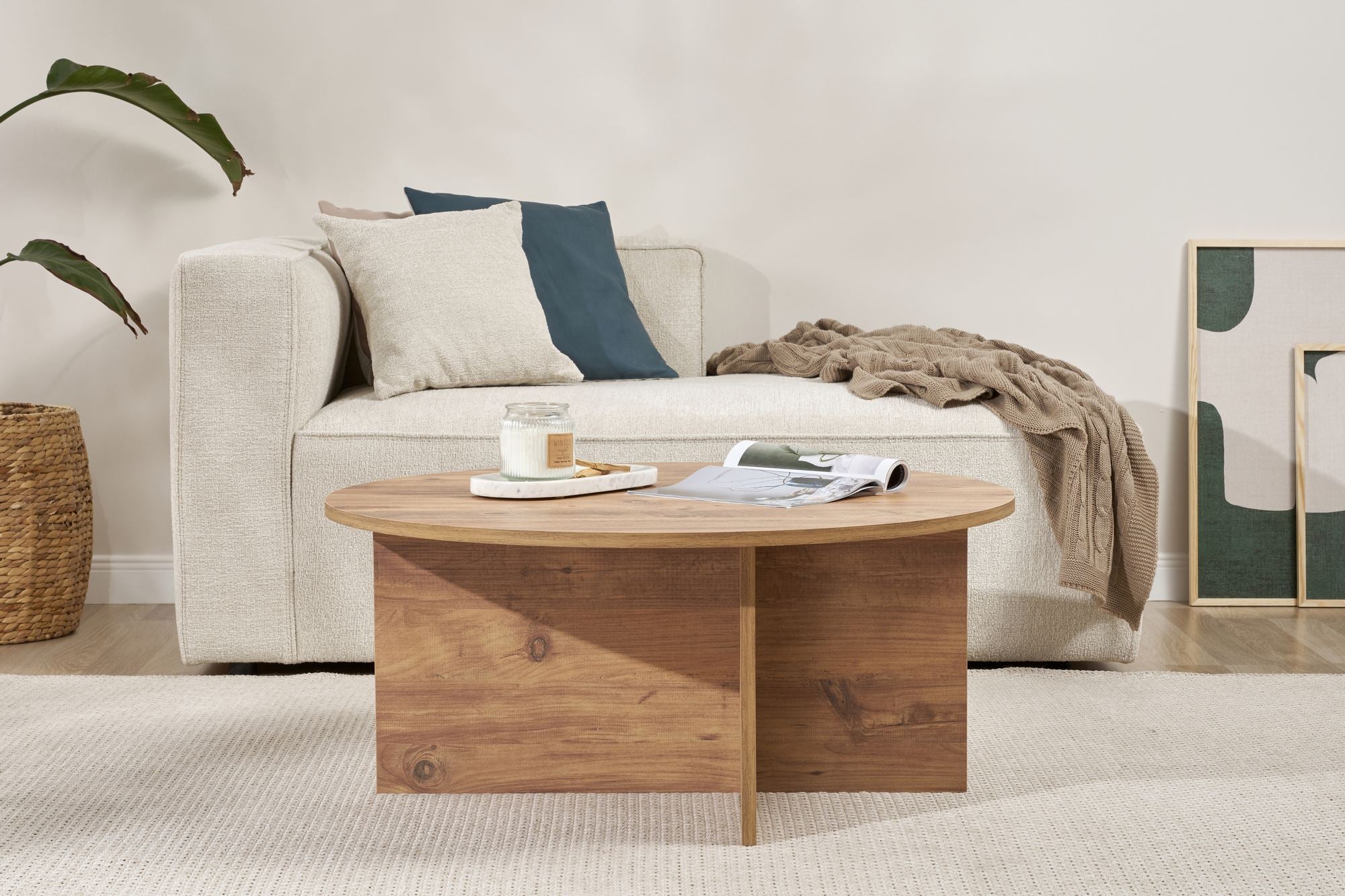 Mesa de Centro – 90cm x 40cm x 90cm – Pinheiro Atlântico – Aglomerado com melamina