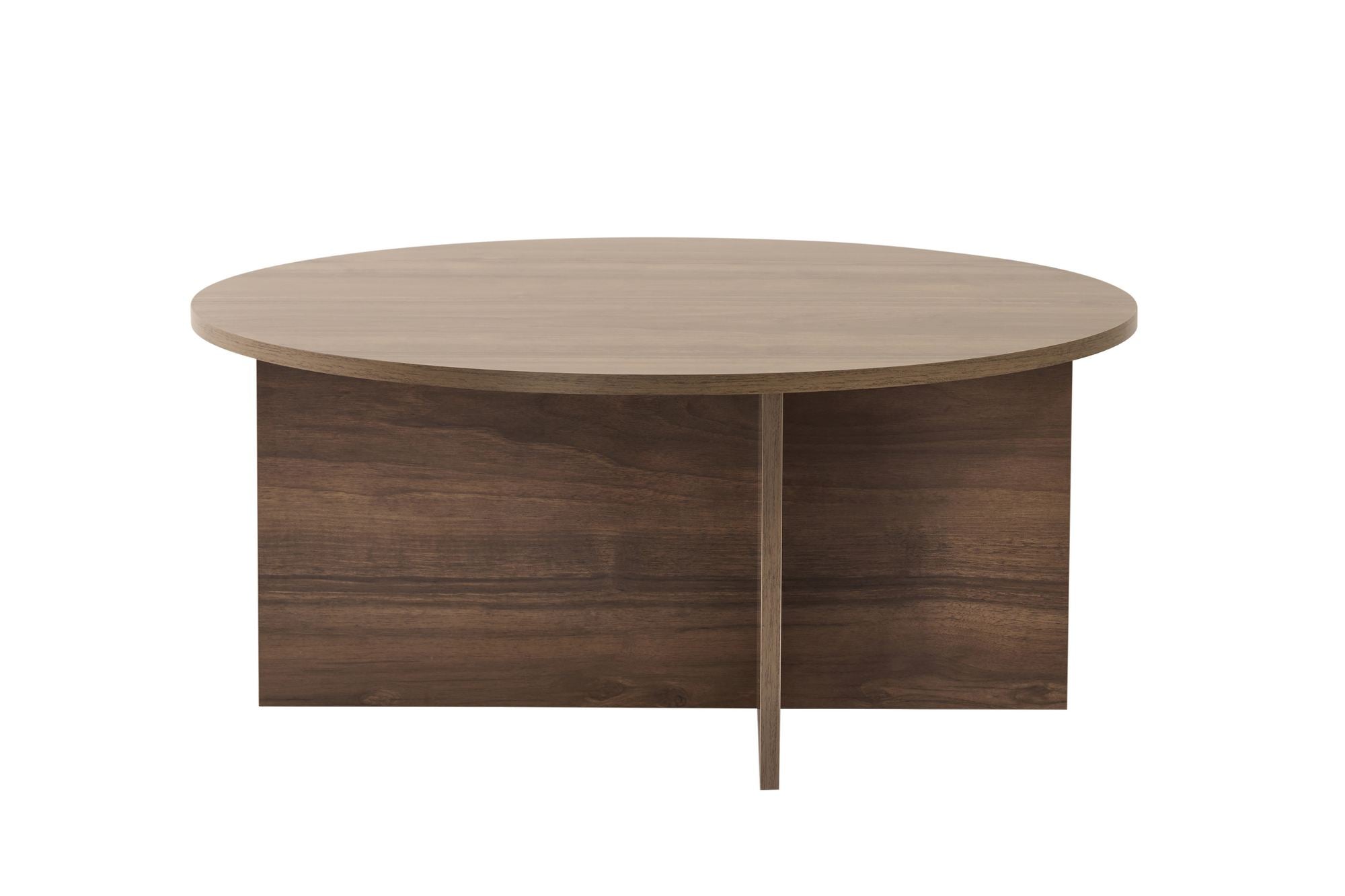 Mesa de Centro – 90cm x 40cm x 90cm – Noz – Aglomerado com revestimento de melamina