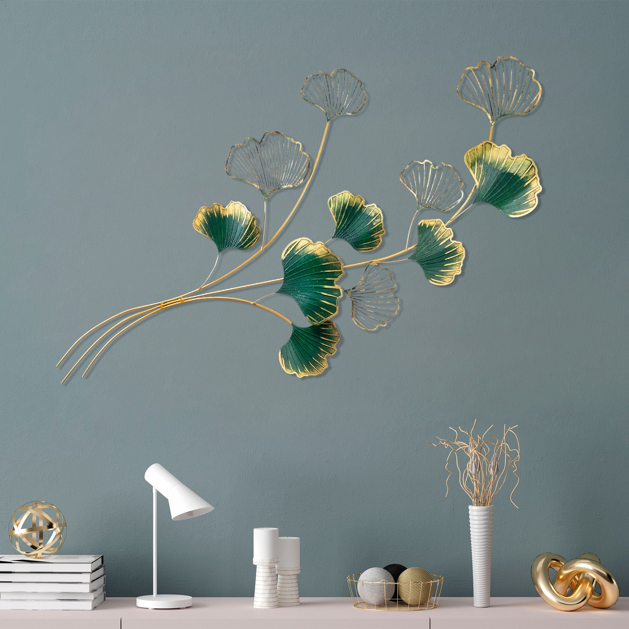 Acessório decorativo de parede – 120 x 4 x 100 cm – metal – 100% metal