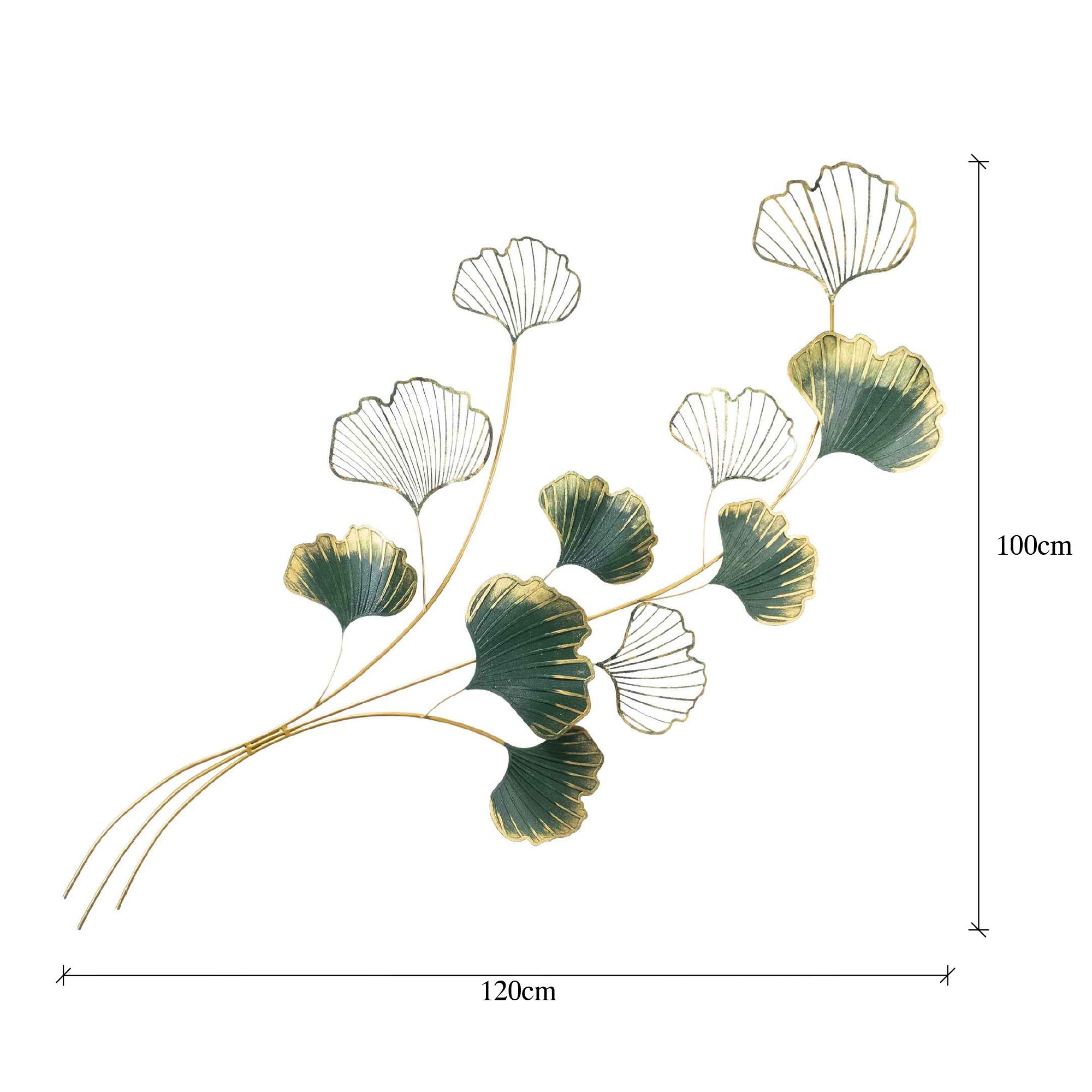 Acessório decorativo de parede – 120 x 4 x 100 cm – metal – 100% metal