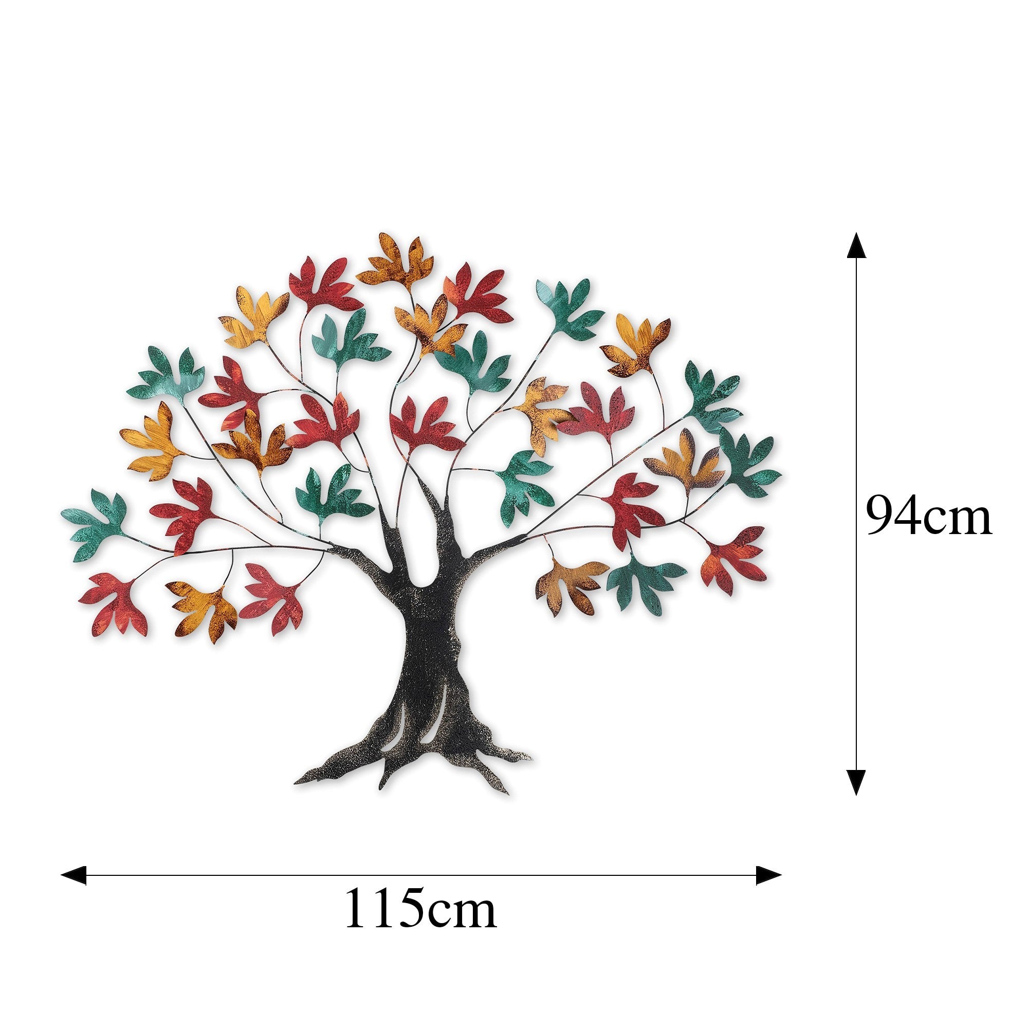 Acessório decorativo de parede em metal – 115 x 94 x 4 cm – metal