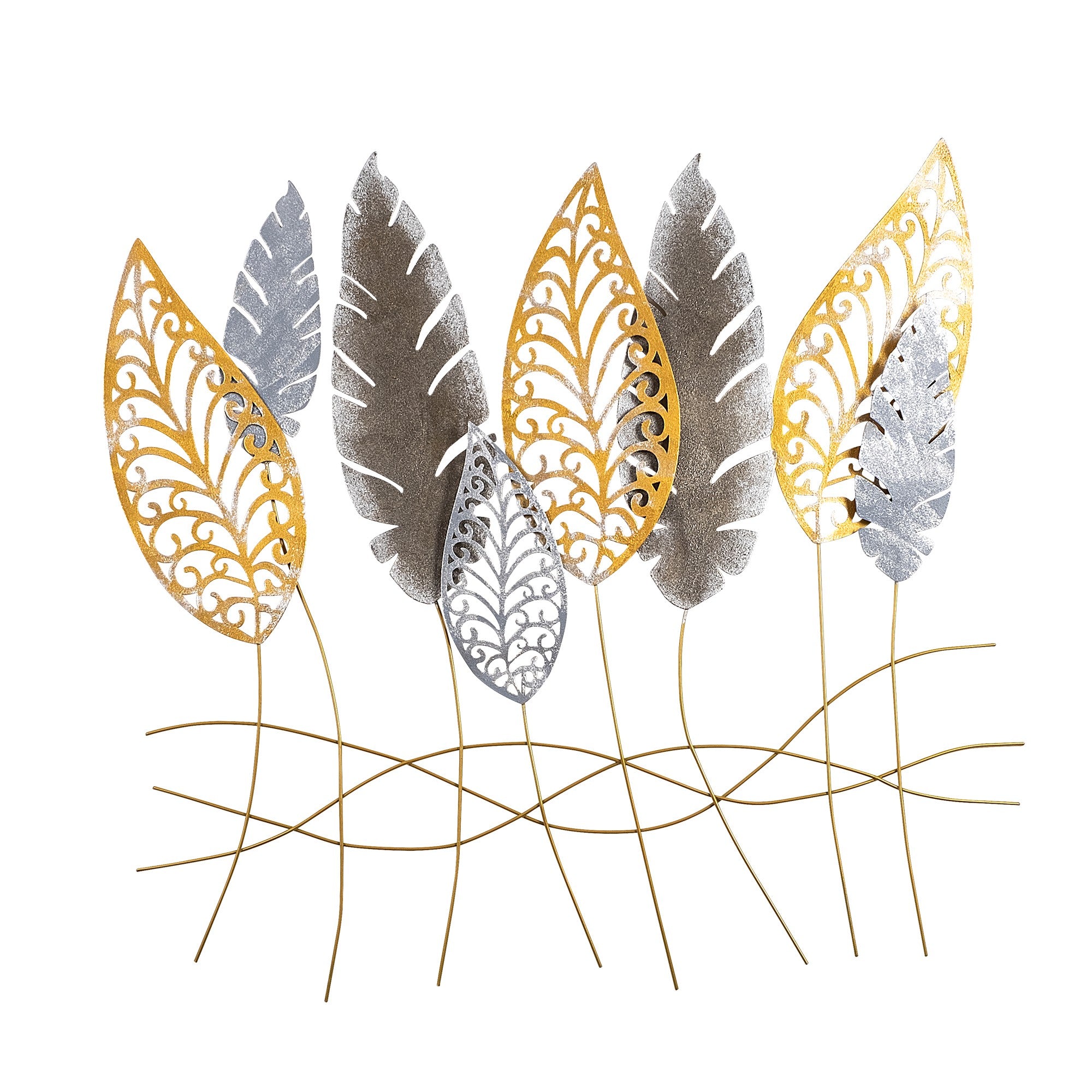 Arte de Parede Metálica Kosmer Multicolor - Acessório Decorativo 75x80cm em Metal 100%