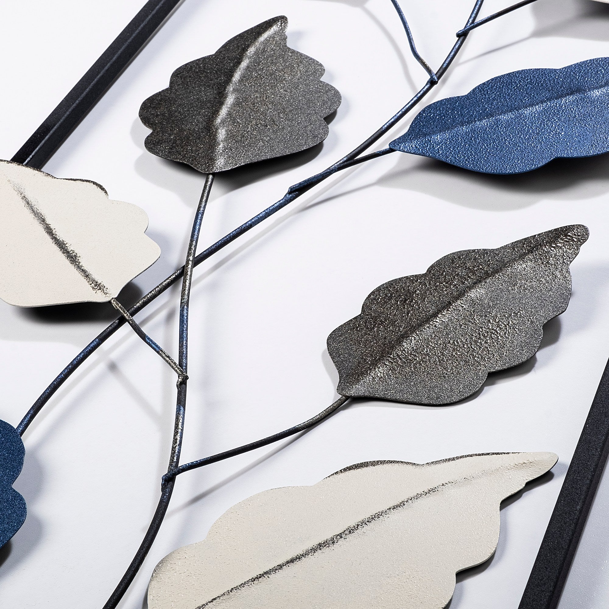 Acessório Decorativo de Parede Fagus 2 - Metal Multicolor Artesanal 32x90cm