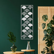 Ventilador Decorativo de Parede em Metal Multicolor - Acessório Artesanal 32x90cm