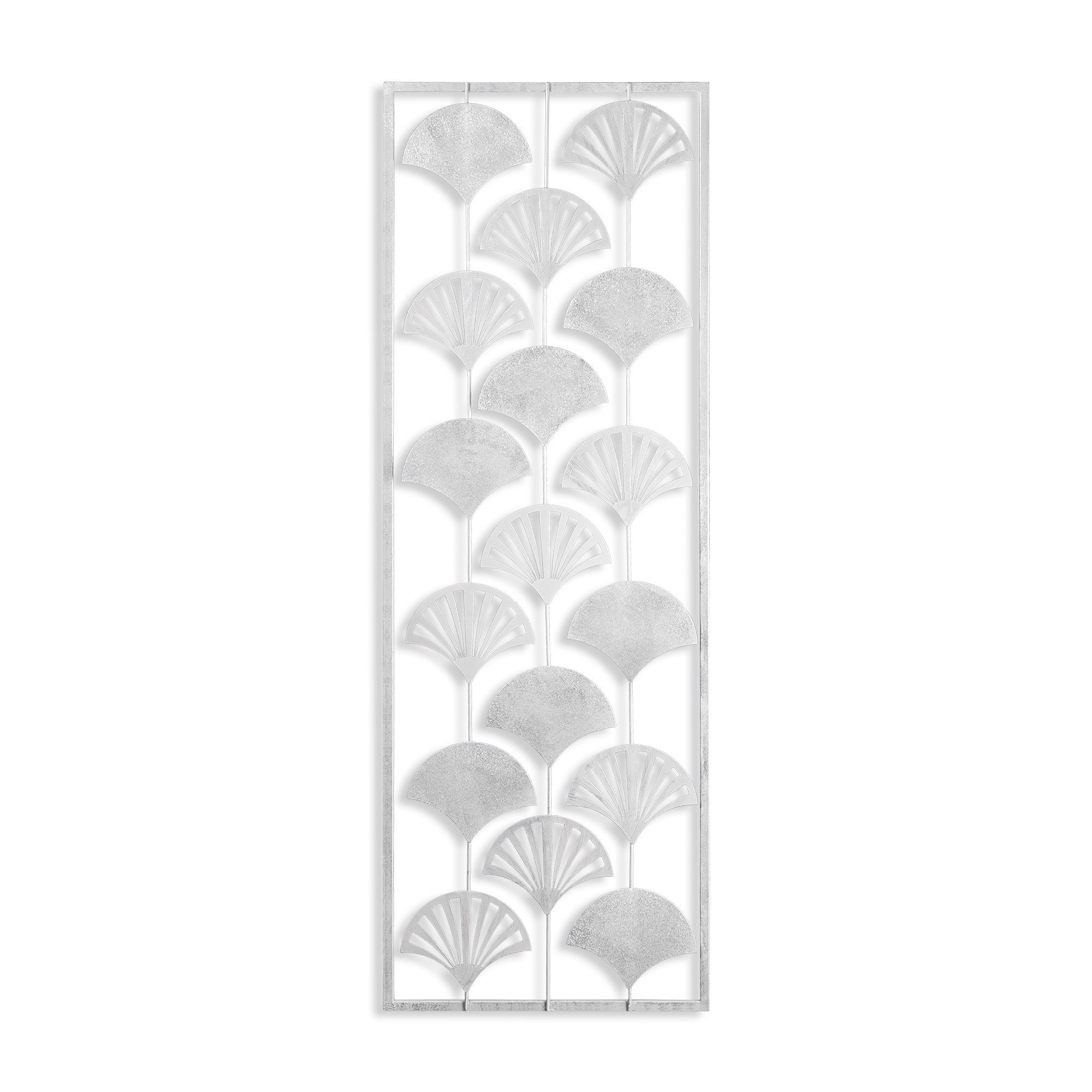Ventilador Decorativo de Parede em Metal Multicolor - Acessório Artesanal 32x90cm