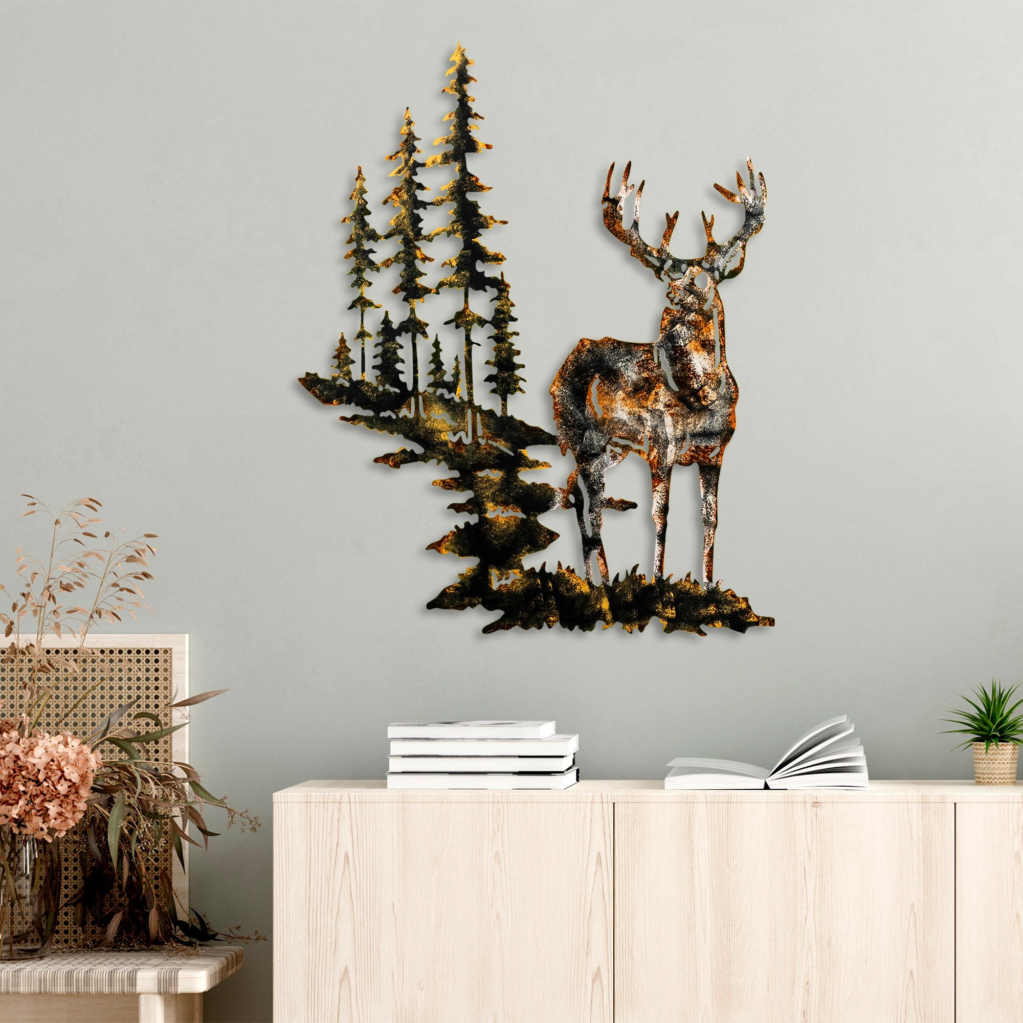 Acessório Decorativo de Parede em Metal – 65 x 79 cm – 100% metal