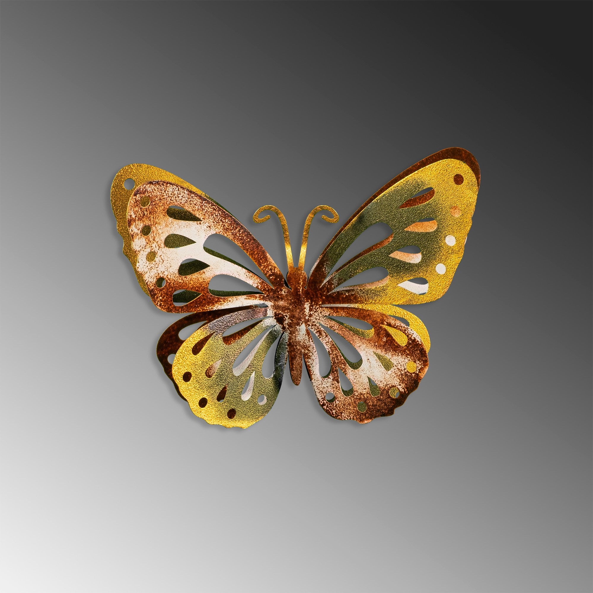 Acessório decorativo de parede em metal – 29 x 22 cm – 100% metal