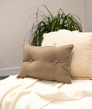 Almofada – 35 x 50 cm – Marrom – 50% Poliéster / 50% Algodão