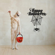 Acessório Decorativo de Parede Halloween 3 em Metal Preto - 60x73cm