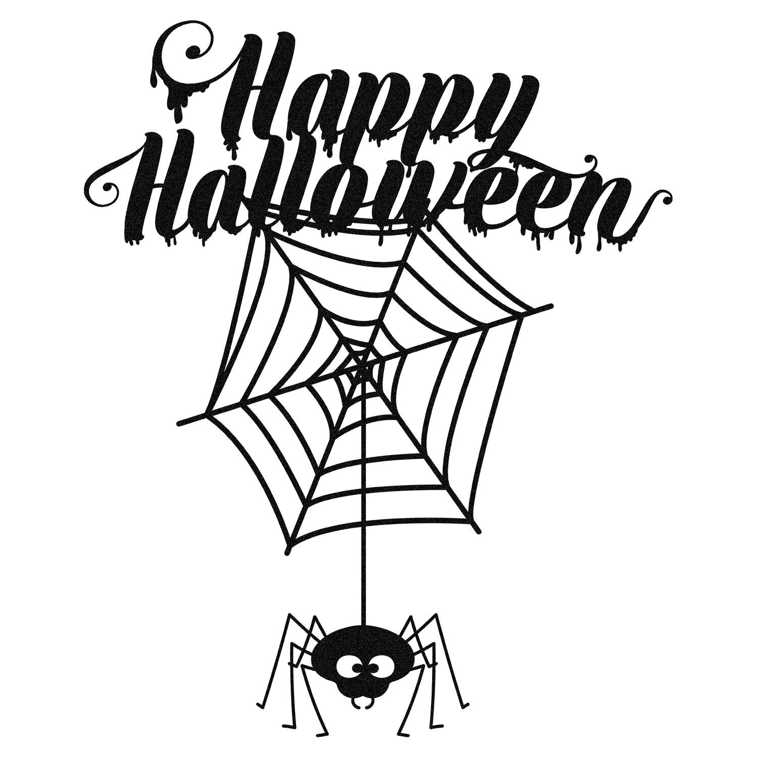 Acessório Decorativo de Parede Halloween 3 em Metal Preto - 60x73cm