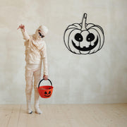 Acessório Decorativo de Parede Halloween 6 em Metal Preto - 52x51cm