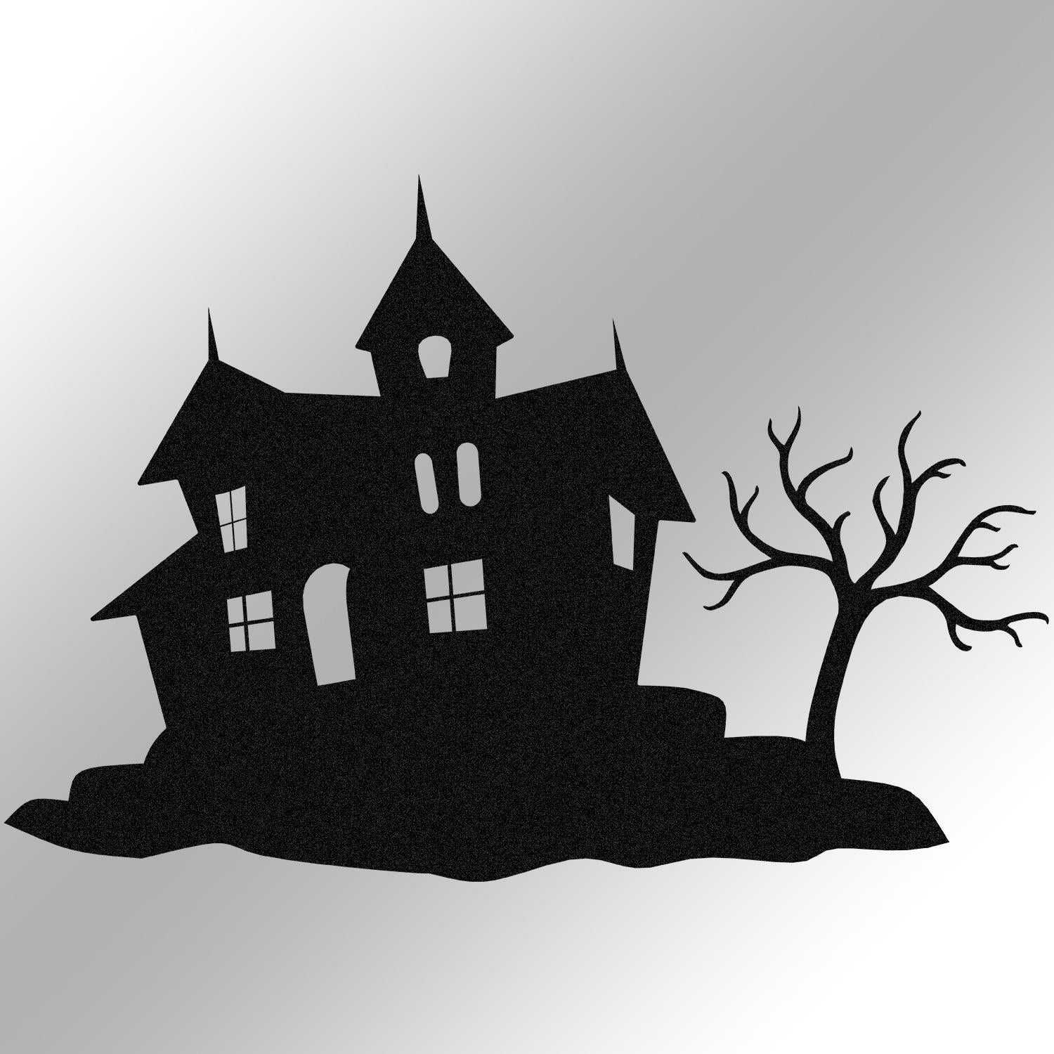 Acessório Decorativo de Parede em Metal Halloween 9 - Preto 70x47cm