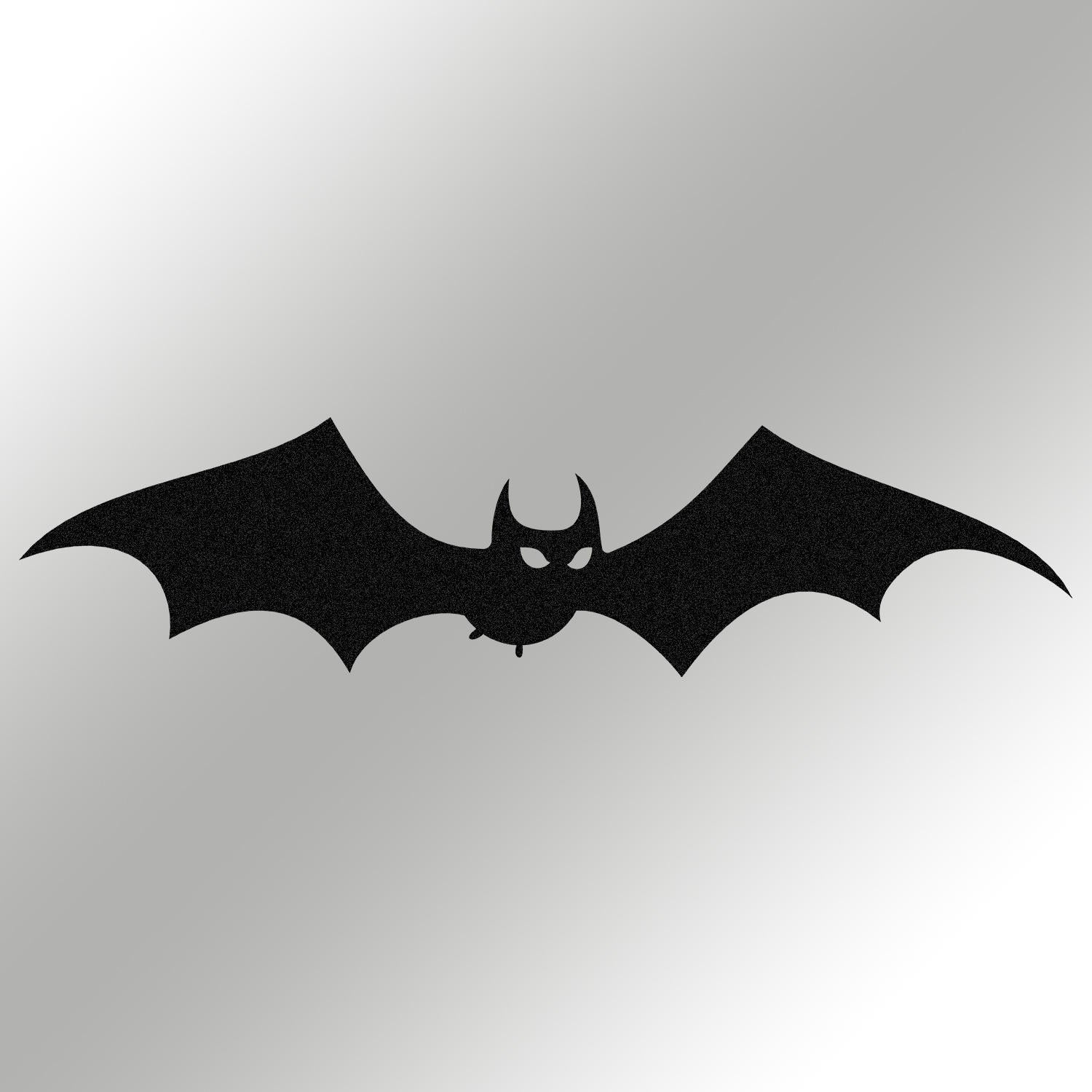 Acessório Decorativo de Parede Halloween 12 em Metal Preto - 70x17cm