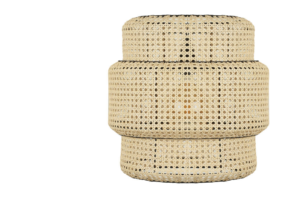 Candeeiro de Teto – 40 cm – Cor de rattan – Rattan e metal
