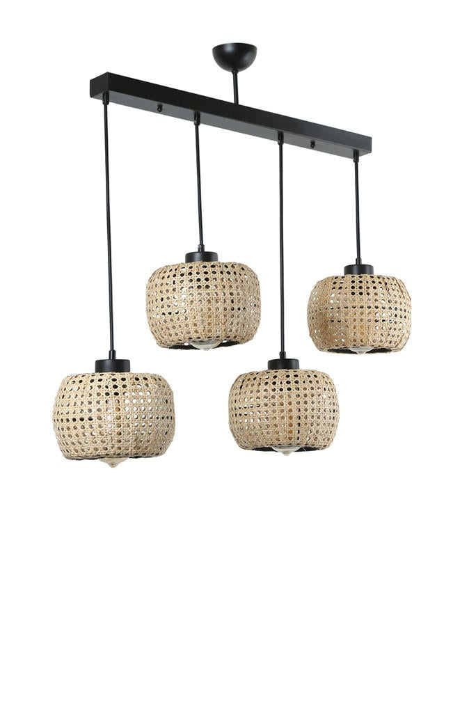 Candeeiro de Teto – 65cm x 16cm x 70cm – Rattan