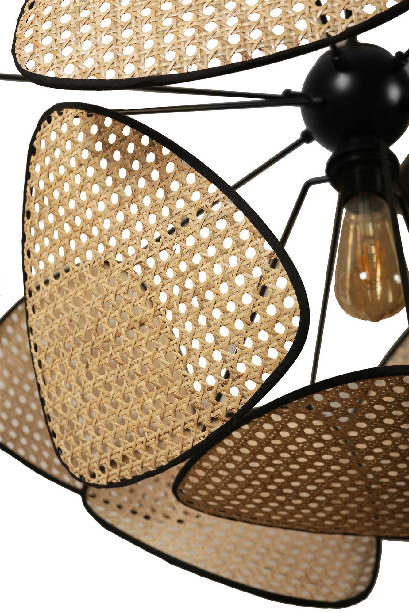 Candeeiro de Teto – 70 cm – Rattan – Metal