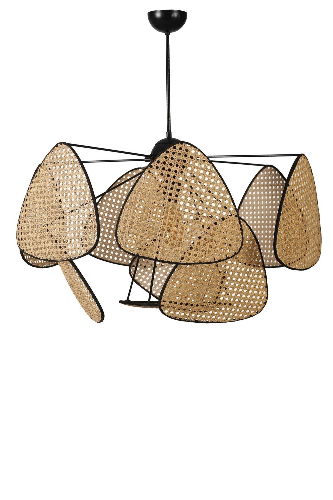 Candeeiro de Teto – 70 cm – Rattan – Metal