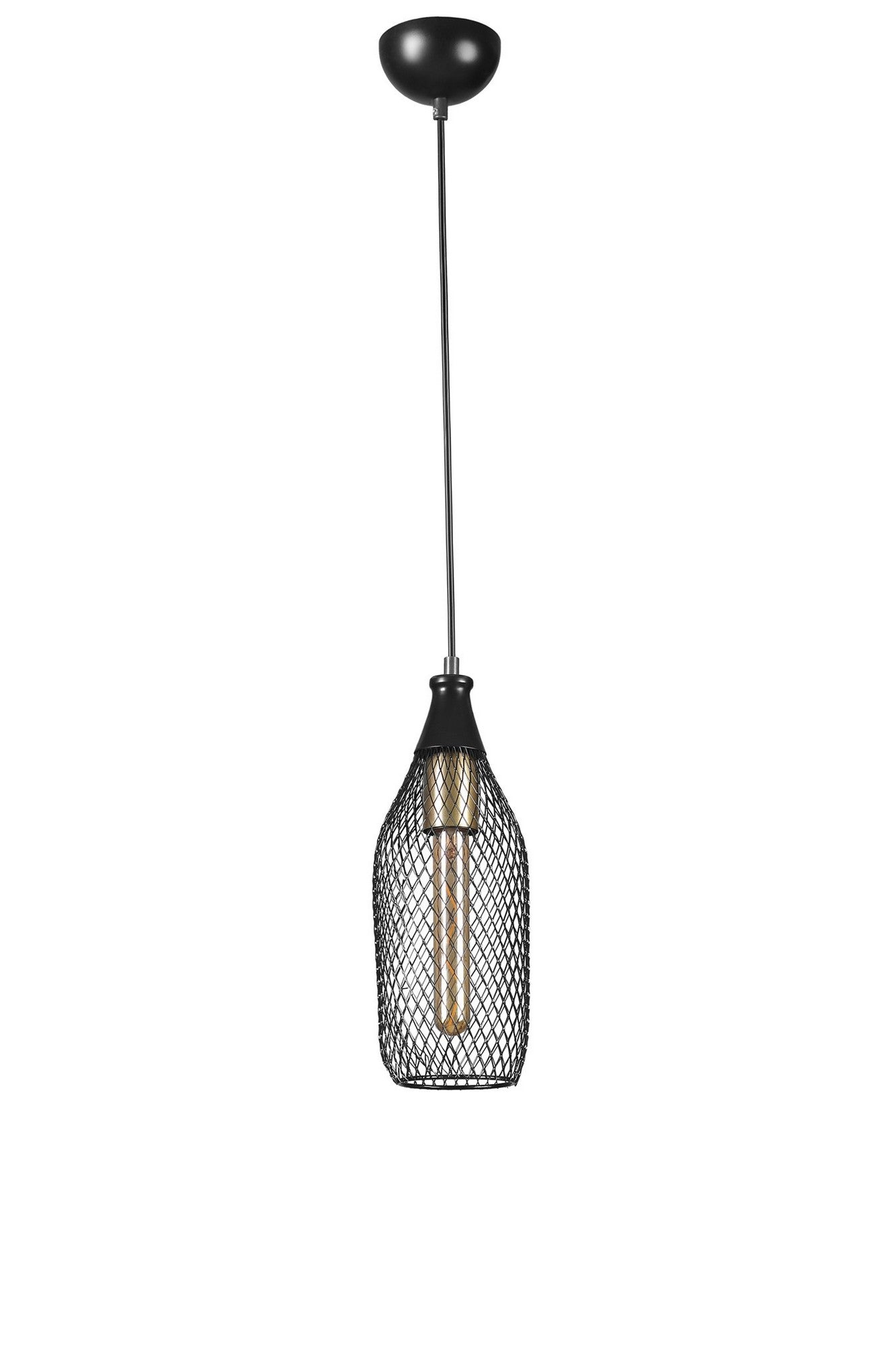 Candeeiro de Teto – 70 cm – Preto – Metal