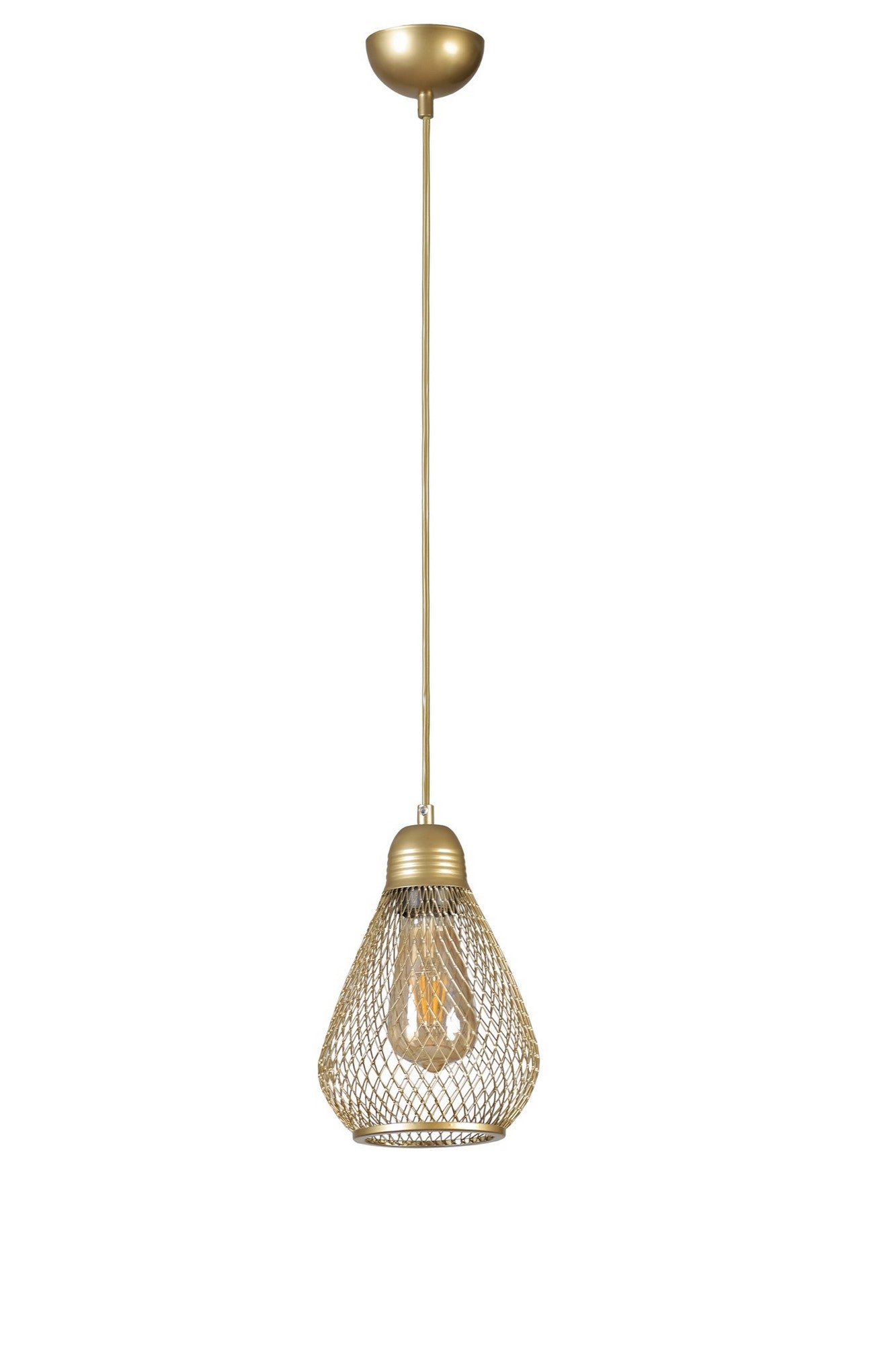 Candeeiro de Teto – 70 cm – Dourado – Metal