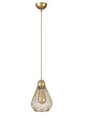 Candeeiro de Teto – 70 cm – Dourado – Metal