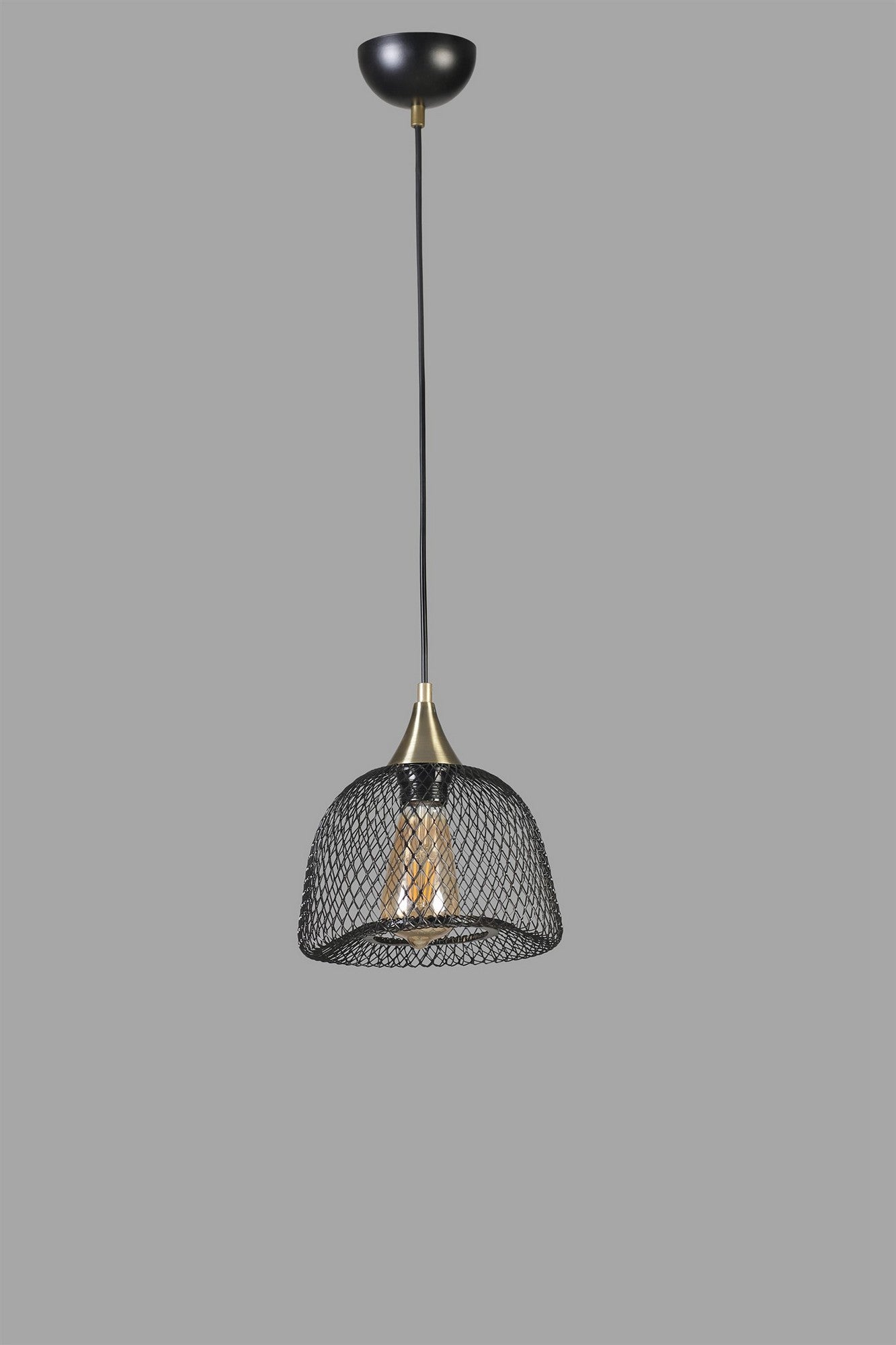 Candeeiro de Teto – 70 cm – Preto – Metal