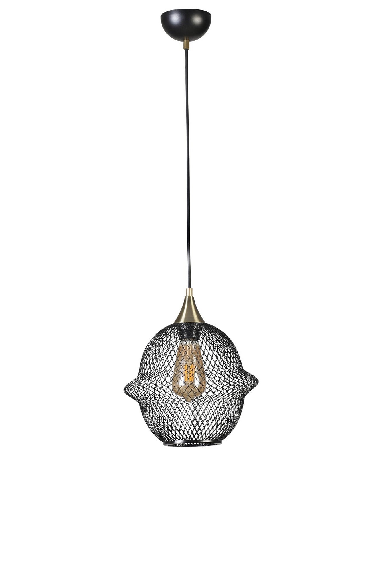 Candeeiro de Teto – 70 cm – Preto – Metal