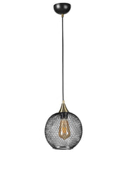 Candeeiro de Teto – 70 cm – Preto – Metal