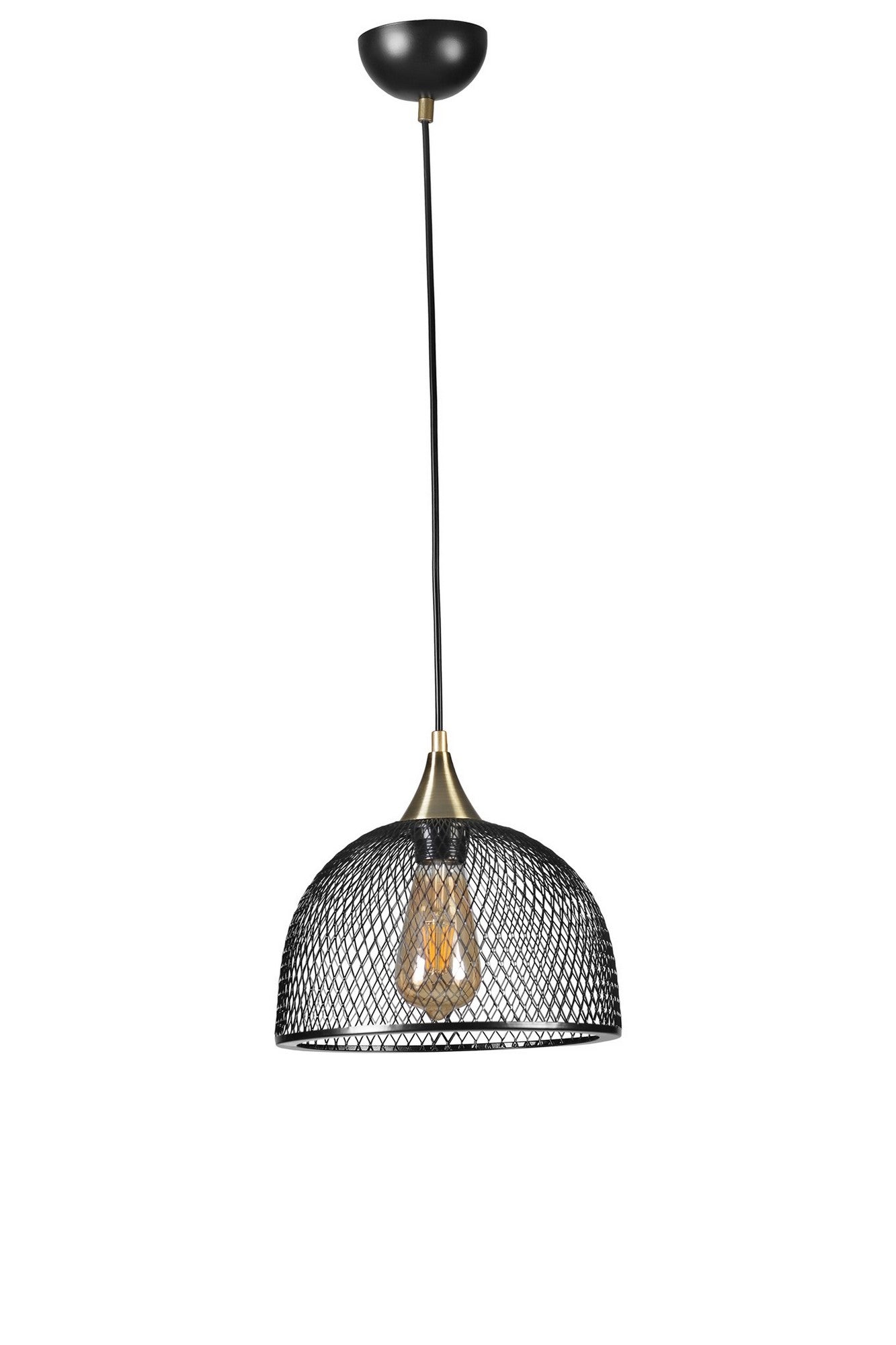 Candeeiro de Teto – 70 cm – Preto – Metal
