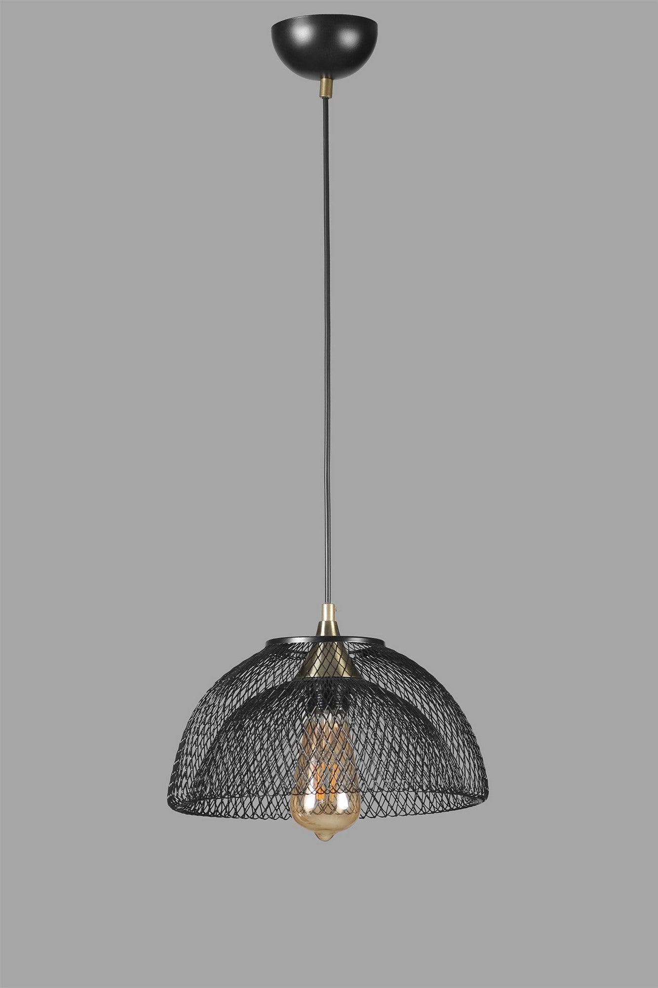 Candeeiro de Teto – 70 cm – Preto – Metal