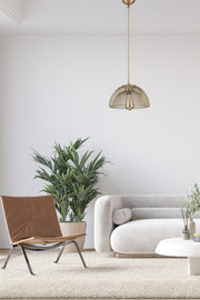 Candeeiro de Teto - 70 cm - Preto - Metal