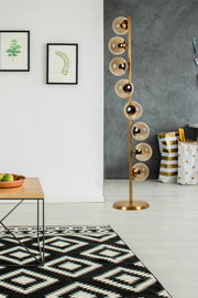 Candeeiro de Pé – 155 cm – Dourado – Metal