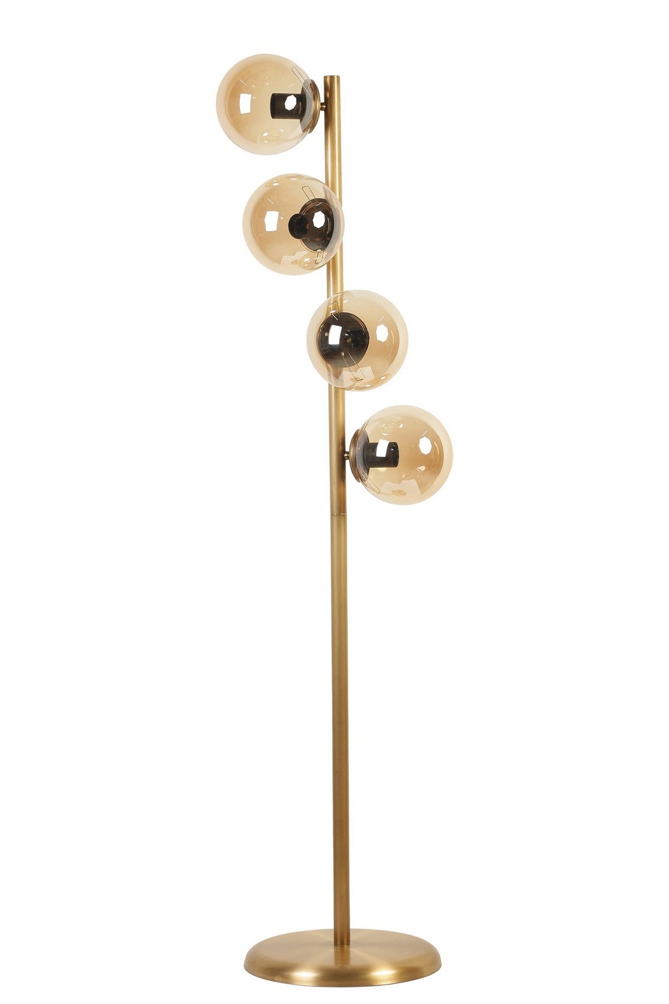 Candeeiro de Pé – 137 cm – Dourado – Metal