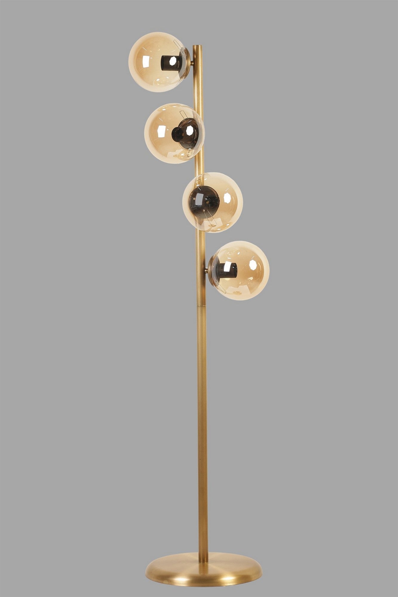 Candeeiro de Pé – 137 cm – Dourado – Metal