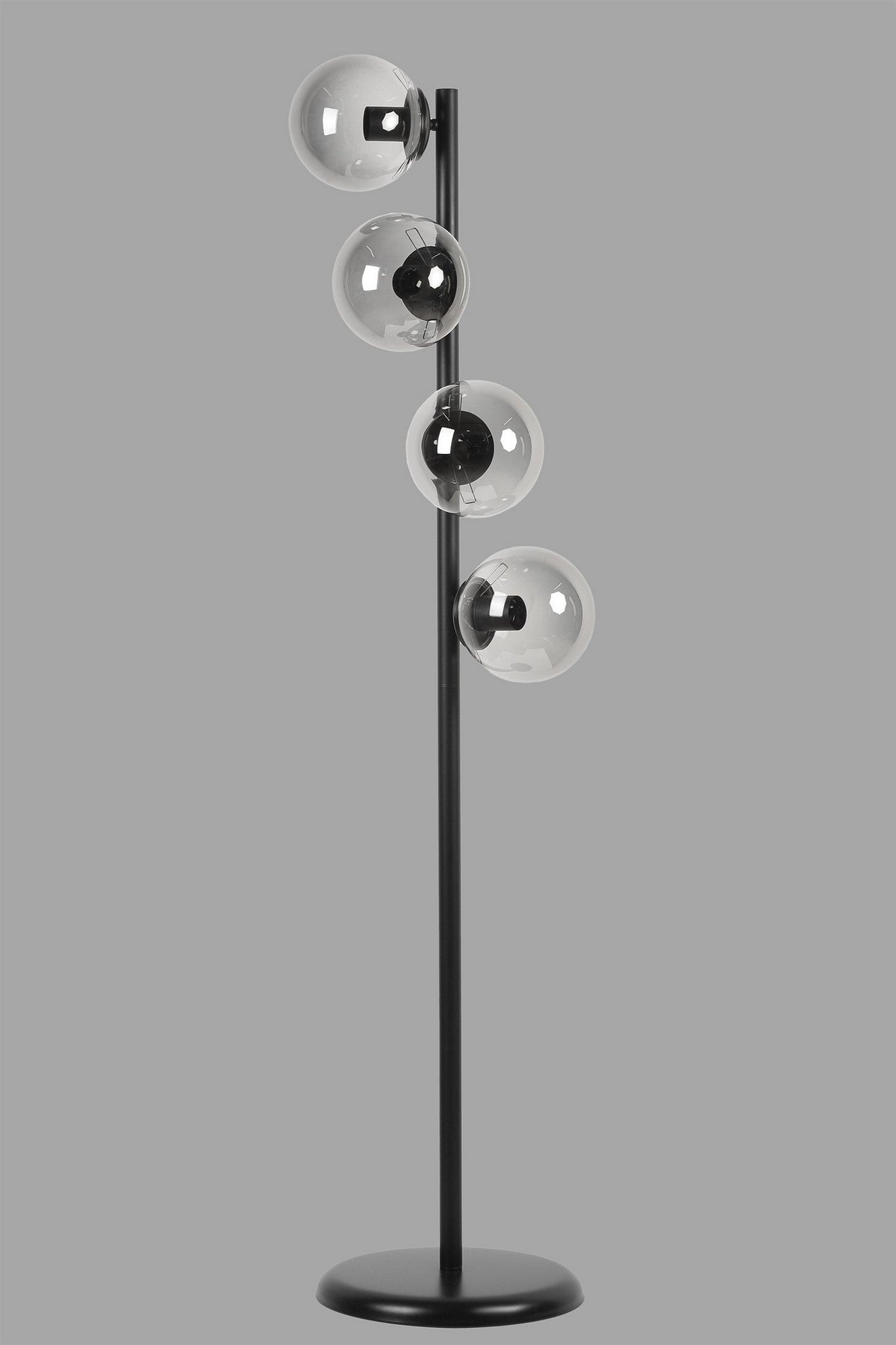 Candeeiro de Pé – 137 cm – Preto – Metal