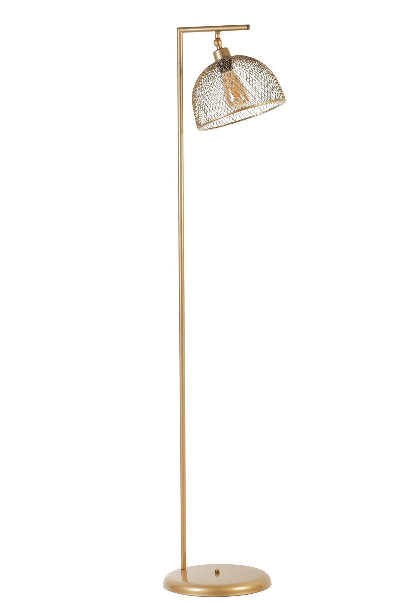 Candeeiro de Pé - 154 cm - Dourado - Metal