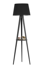Candeeiro de Pé – 157 cm – Preto – Madeira