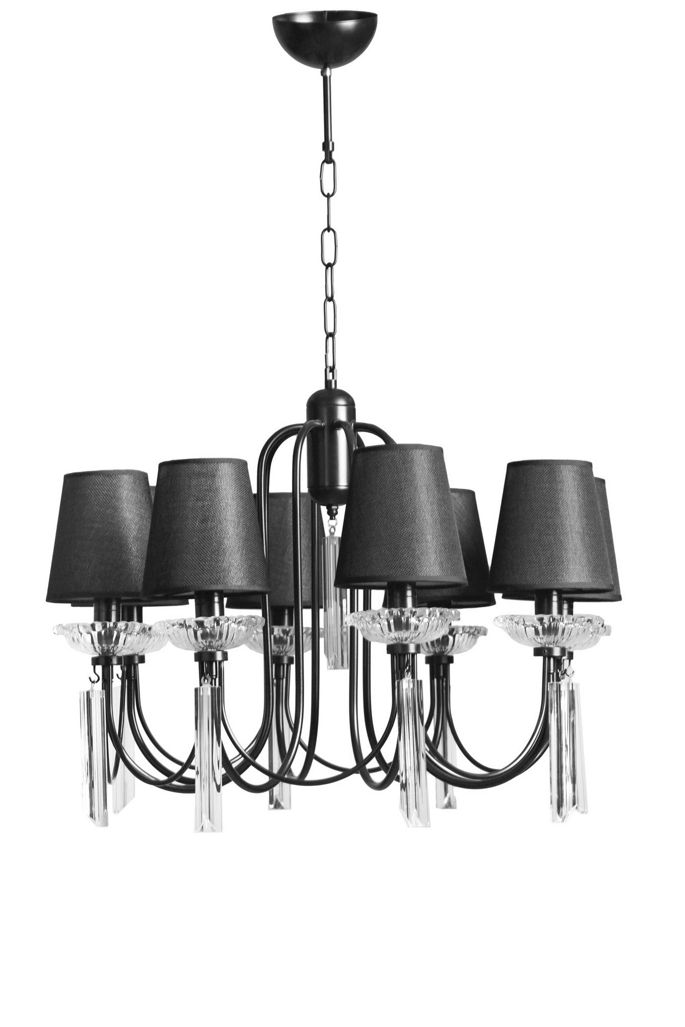 Candeeiro de Teto – 65 cm – Preto – Metal