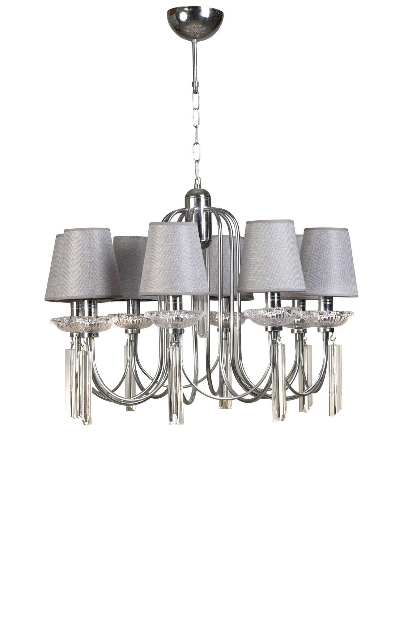 Candeeiro de Teto - 85 cm - Cinza - Metal