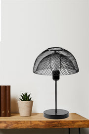 Candeeiro de Mesa – 40 cm – Preto – Metal