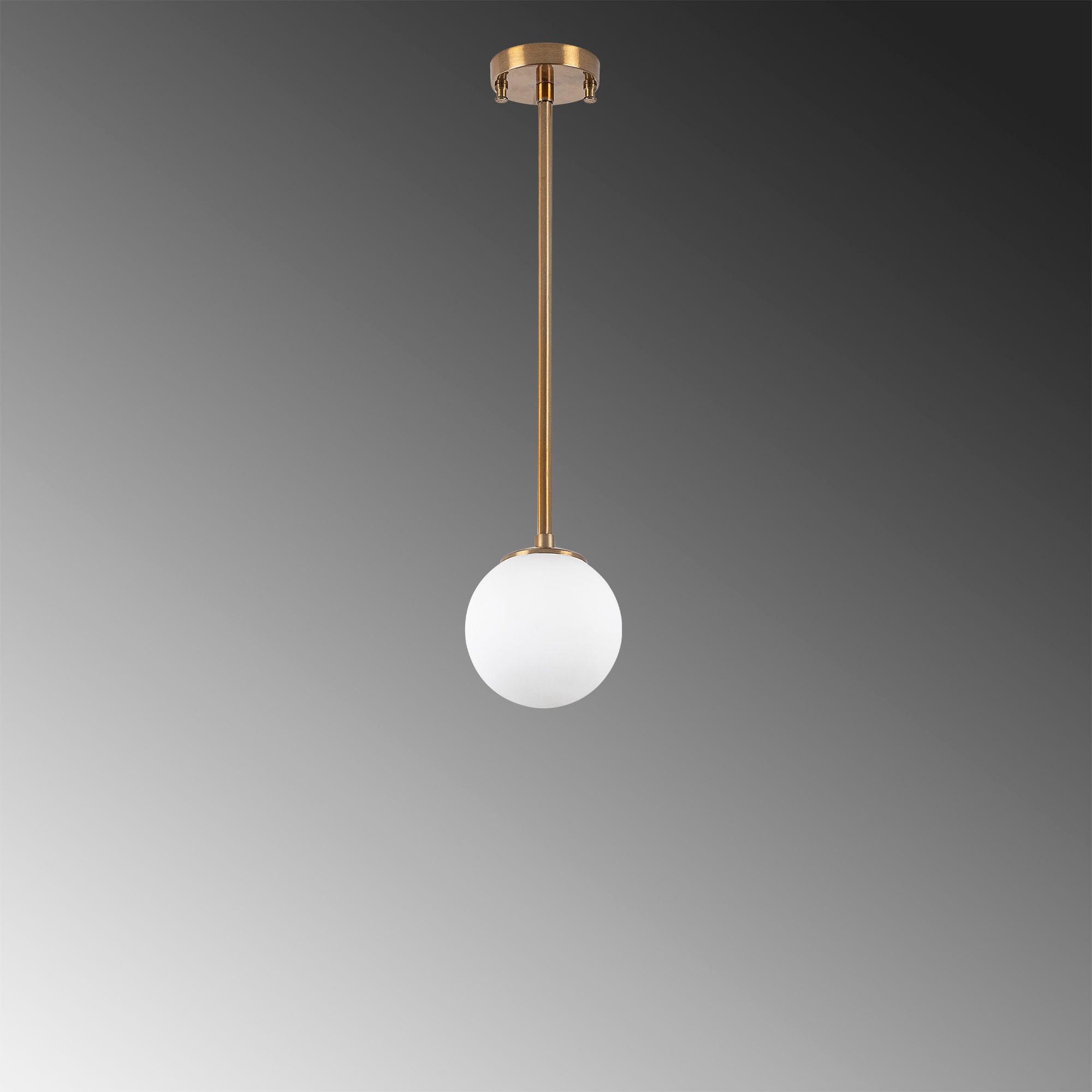 Candeeiro de Teto Vintage – 15 x 15 x 61 cm – Cobre – Metal